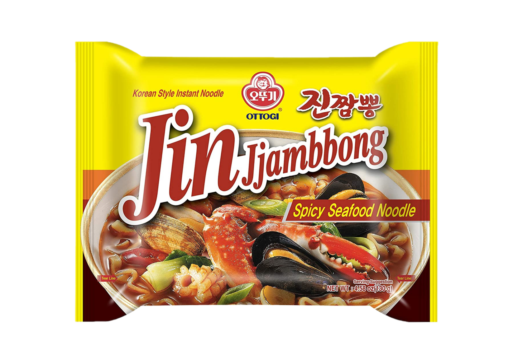 Ottogi  Korean style instant noodels jin jjambbong spicy seafood (오뚜기 진짬뽕-멀티)