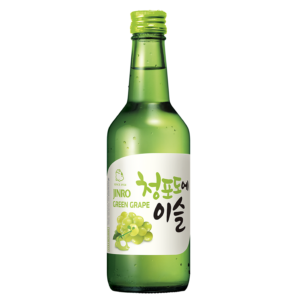 Jinro Soju green grape flavor 13% ALC.