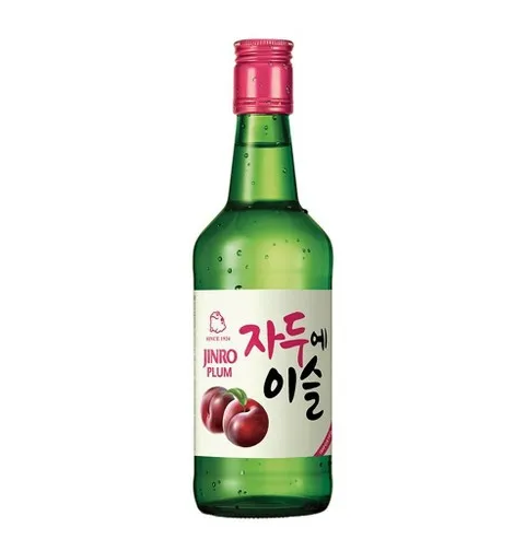 Jinro Soju plum flavor 13% ALC.