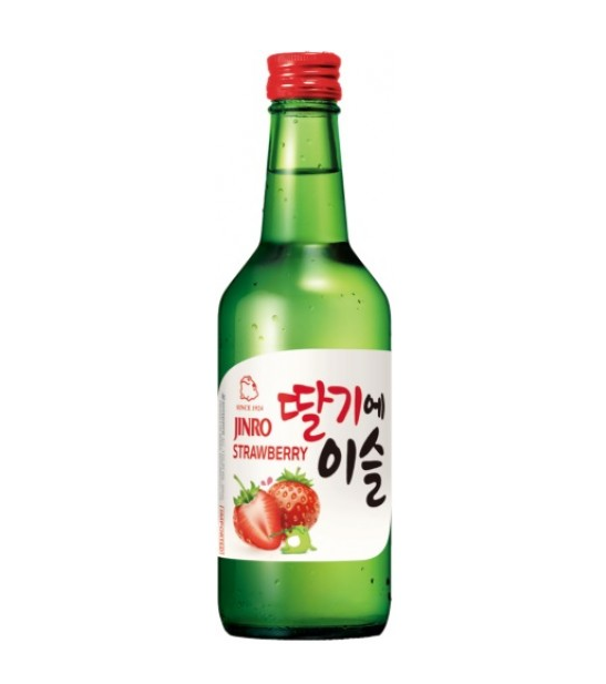 Jinro Soju strawberry flavor 13% ALC.