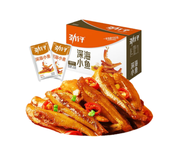 Jinzai  Instant anchovies sweet and sour flavor (劲仔 深海小鱼 小鱼干 糖醋味) 12g*20