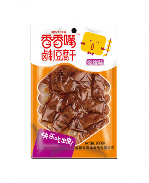 Joytofu Dried tofu snack BBQ flavour (香香嘴 卤制豆腐干 烧烤味)