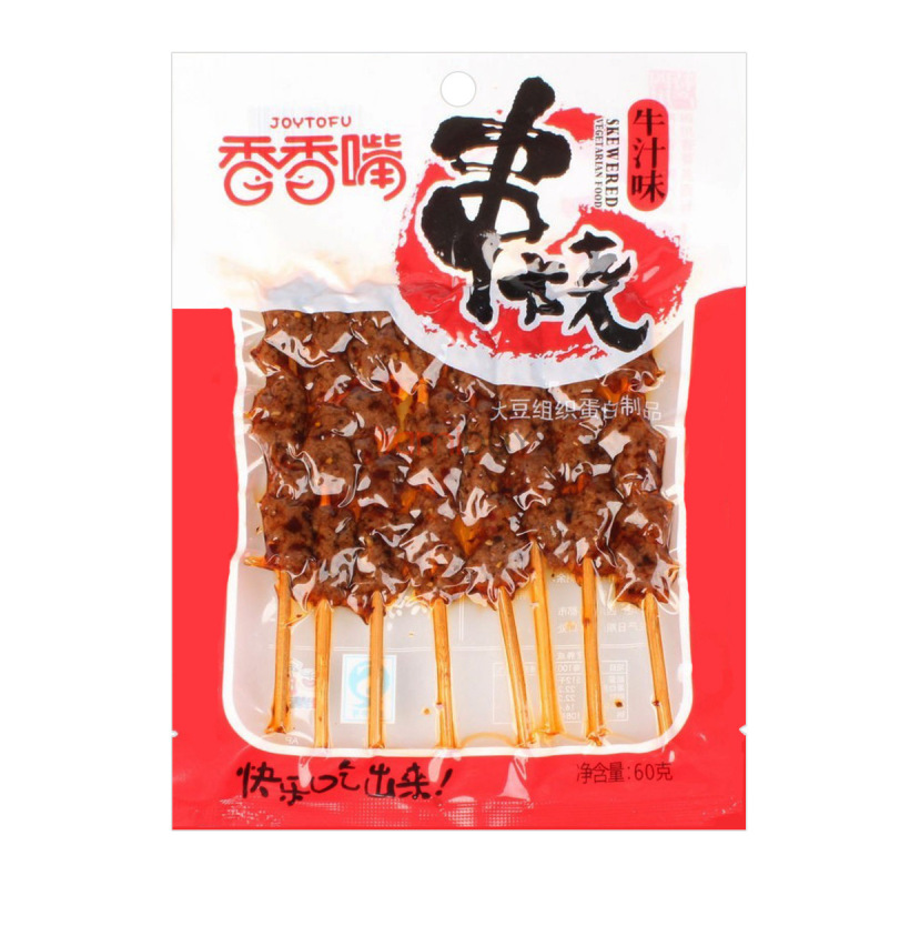Joytofu Dried tofu snack beef flavour satay stick
