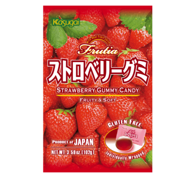 Kasugai Strawberry gummy candy