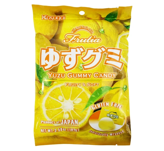 Kasugai Yuzu gummy candy fruity& soft
