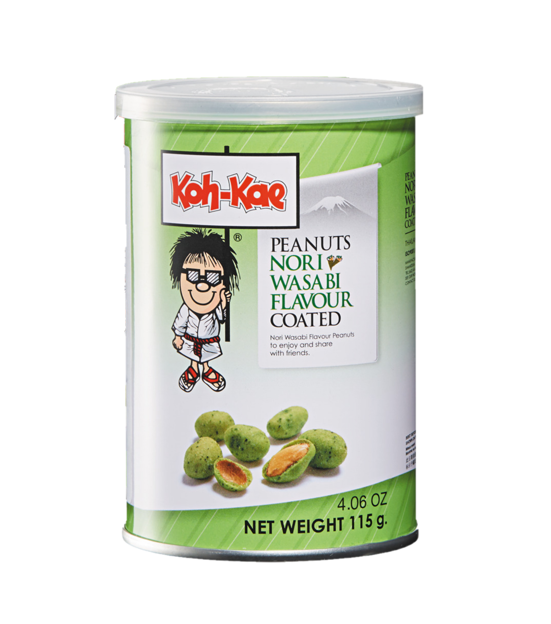 Koh-Kae Peanuts nori wasabi flavour coated (115g)