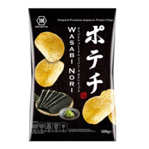 Koikeya Potato chips wasabi nori flavour