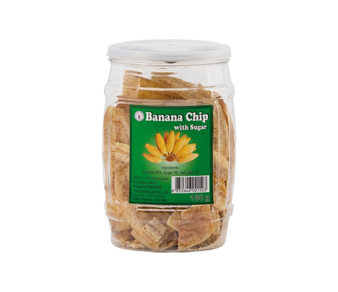 Thai dancer Crispy banana chips with sugar