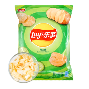 Lay's Potato chips cucumber flavor (乐事 黄瓜味)