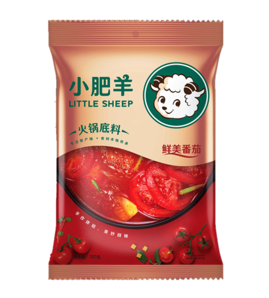 Little Sheep Hot pot soup base tomato flavor (小肥羊 火锅底料 鲜美番茄)