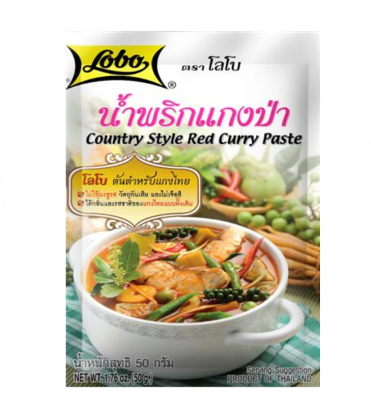 Lobo "Country style" rode currypasta