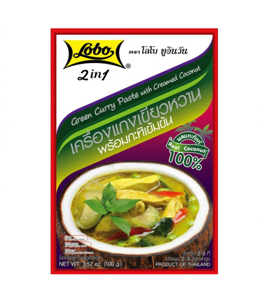 Lobo Groene currypasta met kokoscrème