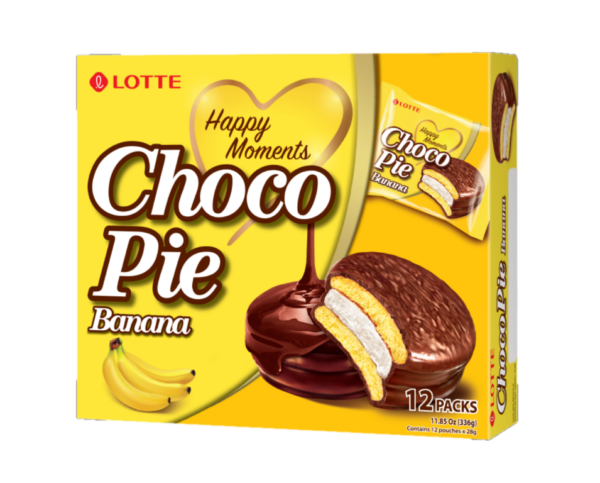 Lotte Choco pie banana flavour