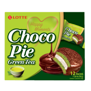 Lotte Choco pie green tea