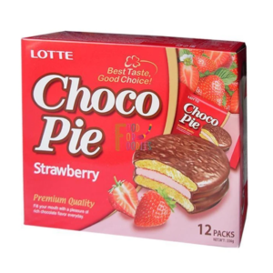 Lotte Choco pie strawberry flavour