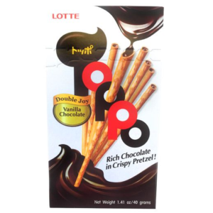 Lotte Toppo biscuit stick vanilla chocolate flavor