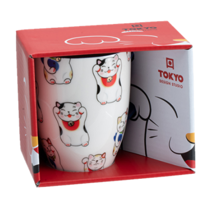 Tokyo Design Studio Kawaii lucky cats mug