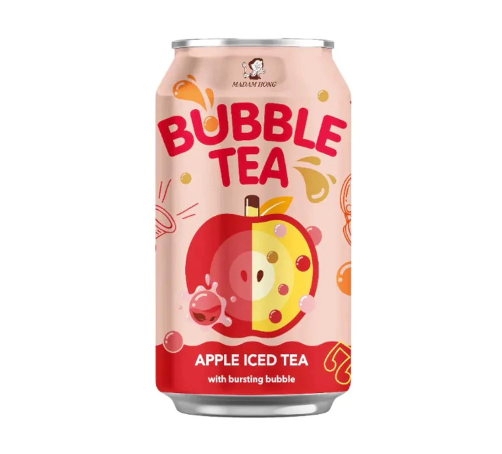 Madam Hong Lady boba apple iced tea bubble tea
