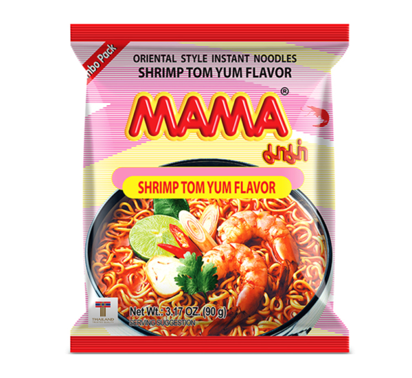 Mama Jumbo noodle shrimp tom yum flavor (媽媽冬蔭麵)
