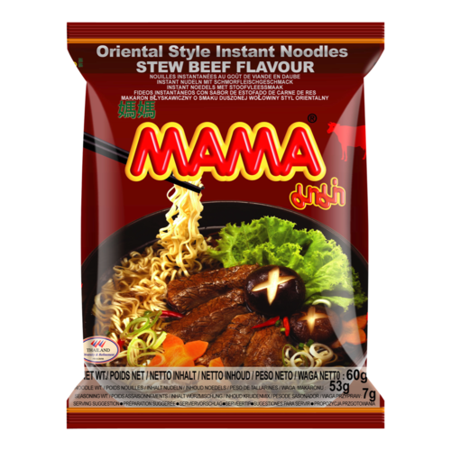 Mama Noodle stew beef flavor