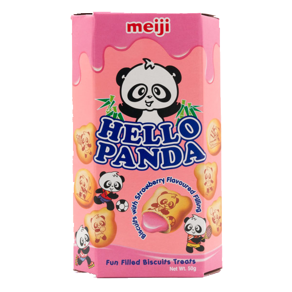 Meiji Hello panda cookies strawberry flavour