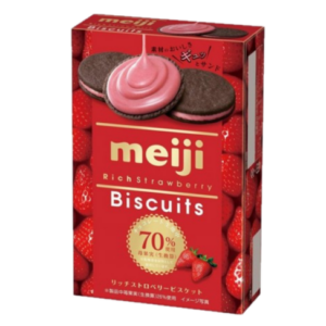Meiji Rich strawberry biscuit