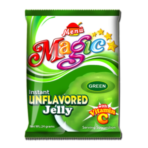Menü Instant jelly mix green