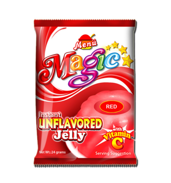 Menü Instant jelly mix red