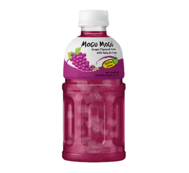 Mogu Mogu  Grape flavor drink with nata de coco