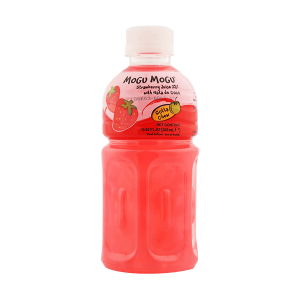 Mogu Mogu Strawberry flavor drink with nata de coco