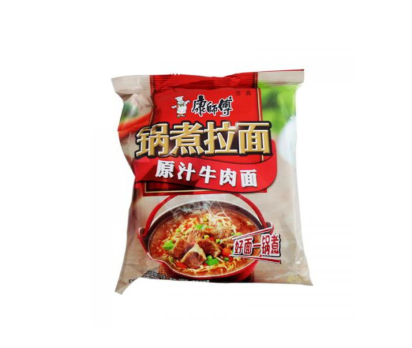 Mr. Kon Ramen noodle beef flavor (康师傅 锅煮拉面 原汁牛肉面)