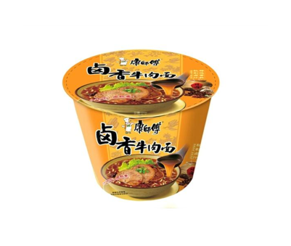 Mr. Kon Bowl noodle braised beef flavor (康师傅 卤香牛肉面 碗装)