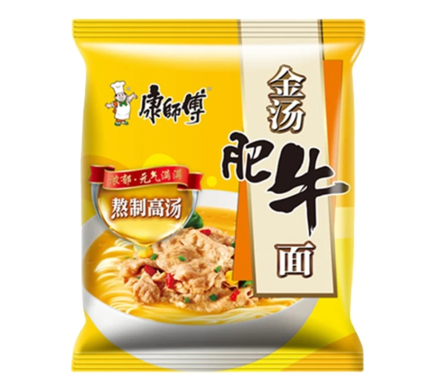 Mr. Kon Noodle broth beef flavor (康师傅 金汤肥牛面)