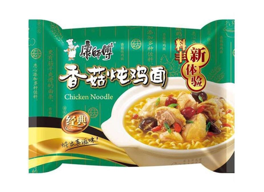 Mr. Kon Noodle chicken flavor (康师傅 香菇炖鸡面)