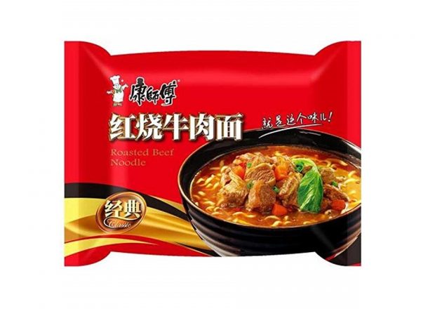 Mr. Kon Noodle roasted beef (康师傅 红烧牛肉面)
