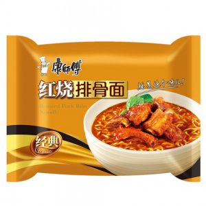 Mr.Kon Noodle braised pork ribs flavor (康师傅 红烧排骨面)