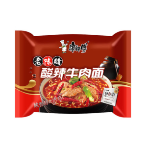 Mr. kon Noodle spicy sour beef flavor (康师傅 酸辣牛肉面)