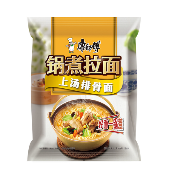 Mr. Kon Ramen noodle spare ribs flavor (康师傅 锅煮拉面 上汤排骨面)