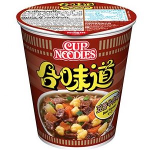 Nissin Cup noodle five spice beef flavour (合味道牛肉杯麵)
