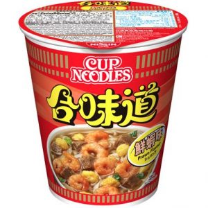 Nissin Cup noodle shrimp flavour (合味道蝦杯)