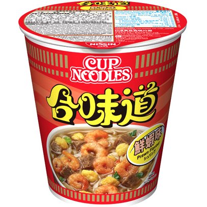 Nissin Cup noodle shrimp flavour (合味道蝦杯)