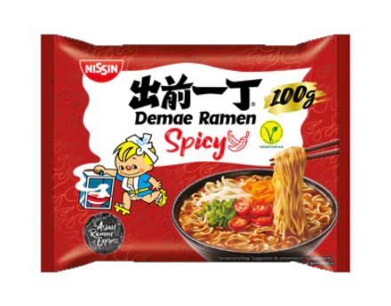 Nissin Nissin demae ramen spicy noodles
