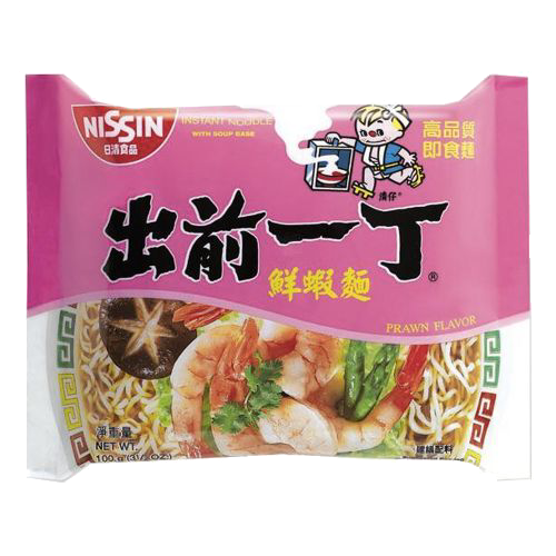 Nissin  Noodle shrimp flavour (出前一丁鲜蝦麵)