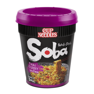 Nissin Cup soba noodle Thai curry flavor