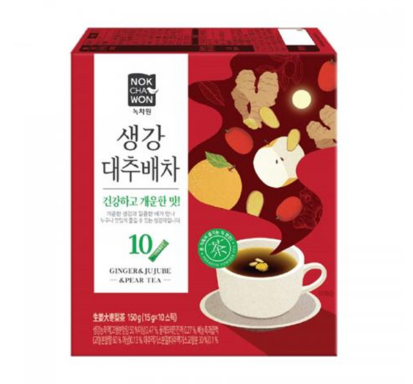 Nok Cha Won Ginger & jujube & pear tea (녹차원 생강대추배차)