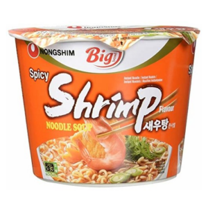 Nongshim Bowl noodle spicy shrimp flavour