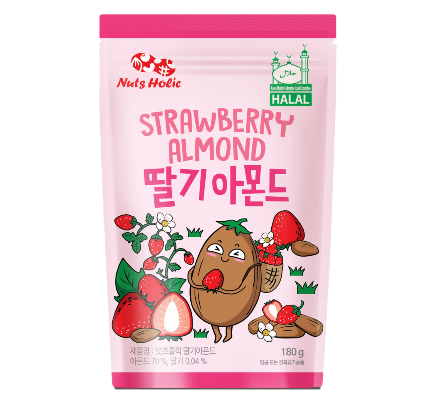Nuts Holic  Strawberry milk almond