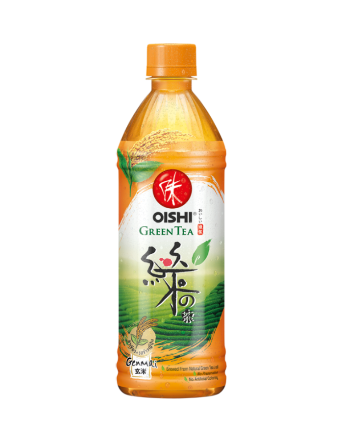 Oishi Japanese green tea with genmai flavor