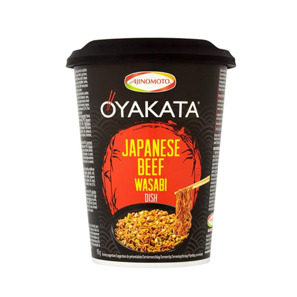 Oyakata Cup noodle Japanese beef wasabi flavor