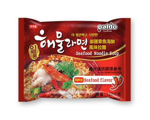 Paldo Noodle spicy seafood flavor